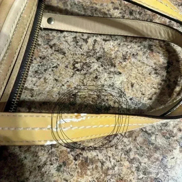 Coach Leather Bonnie Satchel Shoulder Bag  Camel Red Satin Interior 13382 - Picture 16 of 16